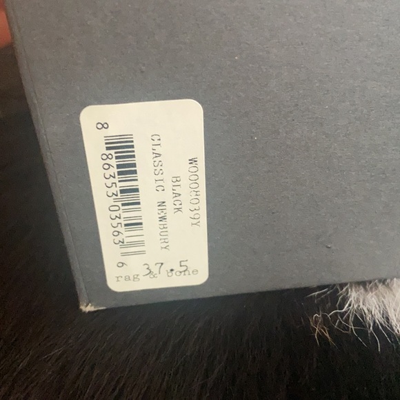 37.5 🔖 RAG & BONE Classic Newbury Canvas Boots Black - Picture 10 of 10